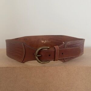 Vintage Byblos Tan Leather Belt